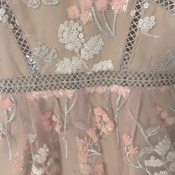 Self-portrait sakura long dress us4 uk8 - Picture 3 of 6